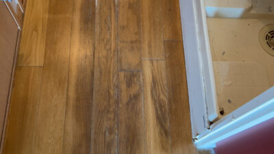 フローリングの黒ずみ補修(茨城県つくば市)