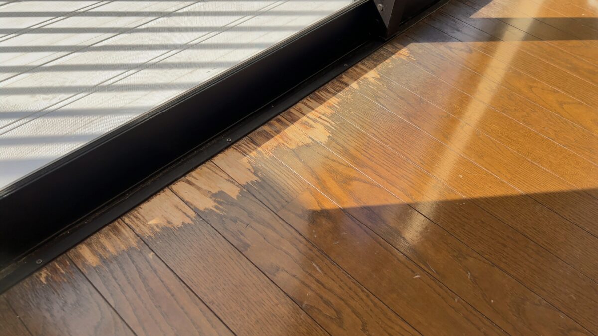 フローリングの劣化補修（茨城県守谷市）