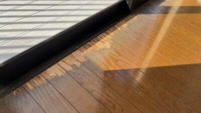 フローリングの劣化補修（茨城県守谷市）