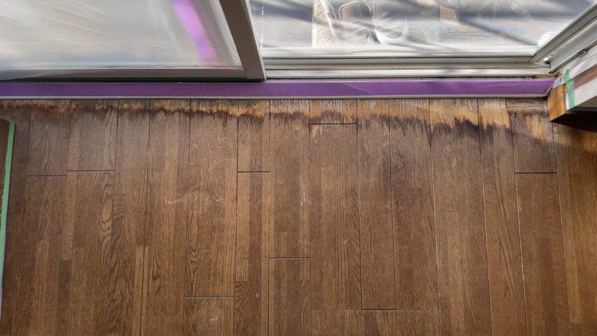 フローリングの劣化補修（茨城県かすみがうら市）
